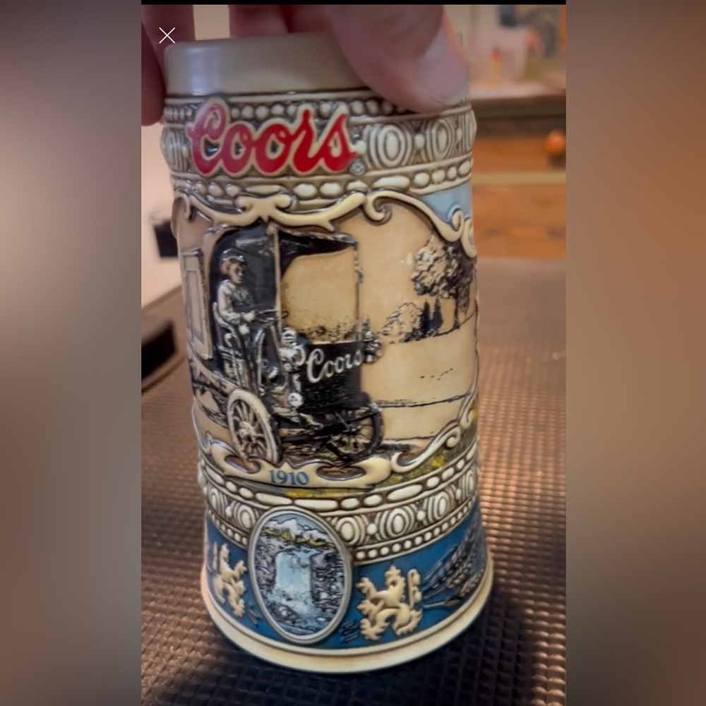 Coors Beer Stein salute to 1910